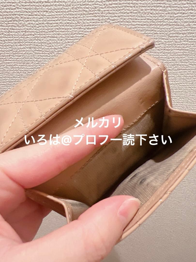 Dior レディディオール ロータスウォレット 折り財布