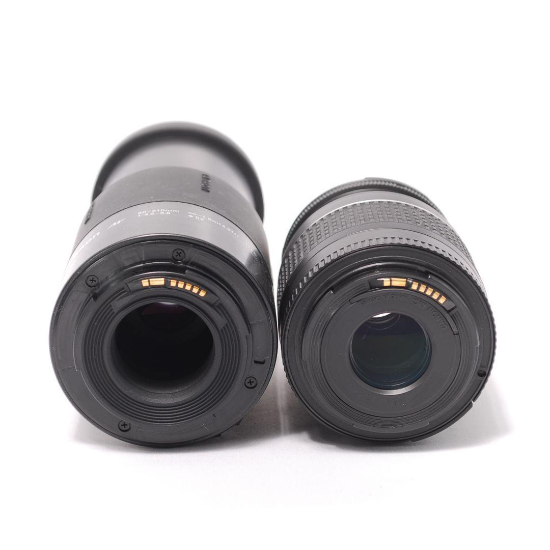 ❤即購入1000円OFF❤ キャノン Kiss F 望遠 ダブルレンズ 超軽量