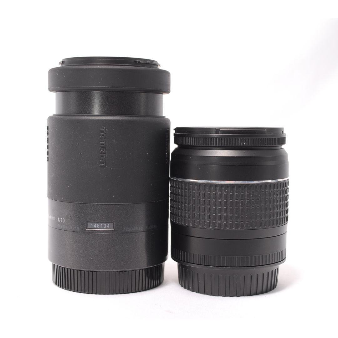 ❤即購入1000円OFF❤ キャノン Kiss F 望遠 ダブルレンズ 超軽量