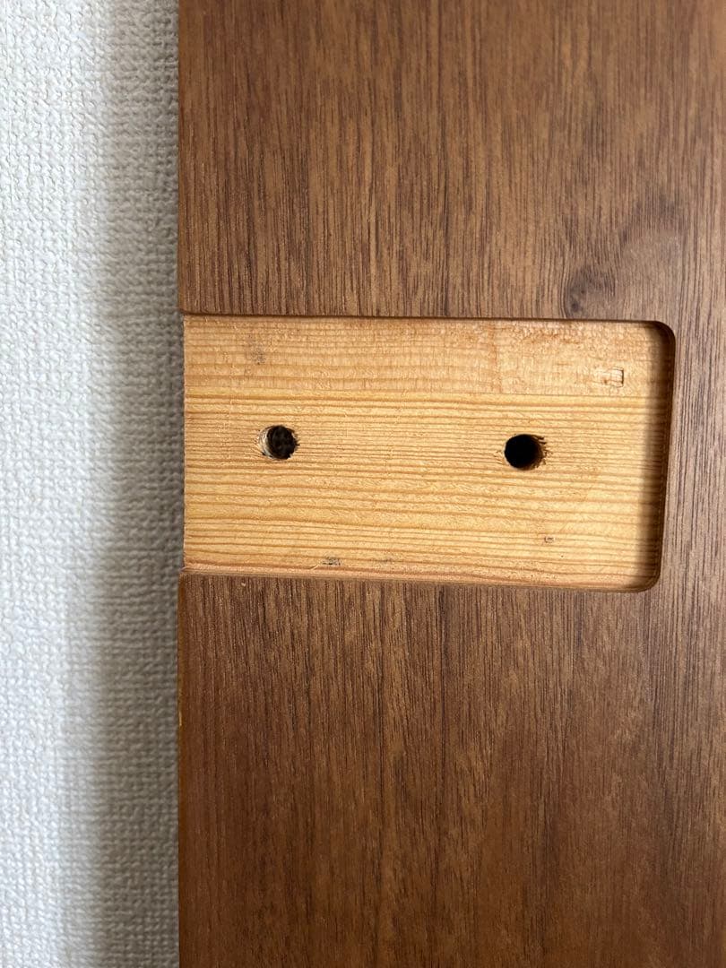 無印良品 木製ベッドフレーム用ヘッドボード（旧型）ダブルサイズ ウォールナット