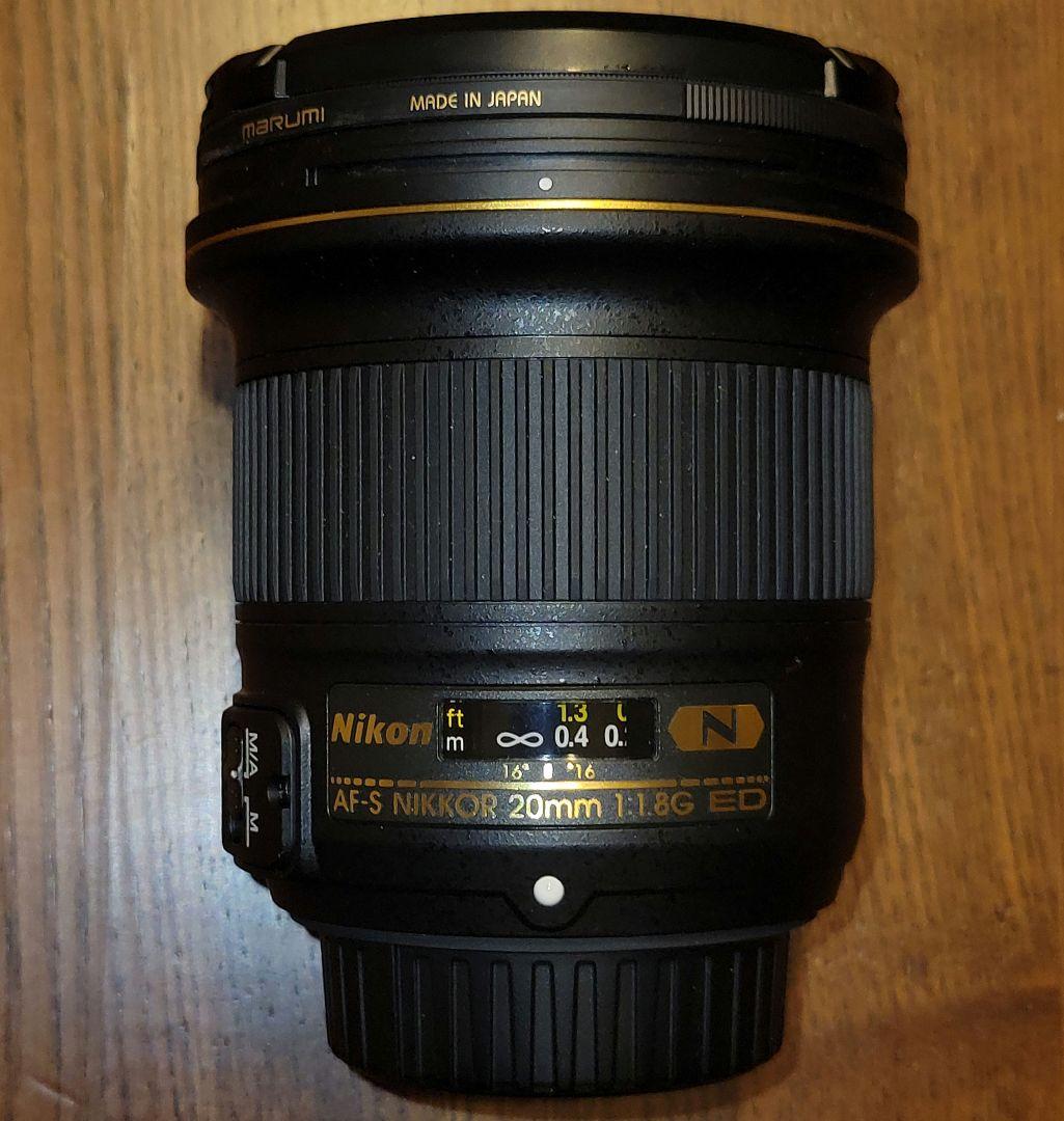 NIKKOR AF-S 20mm f/1.8G ED（レンズプロテクト付き）