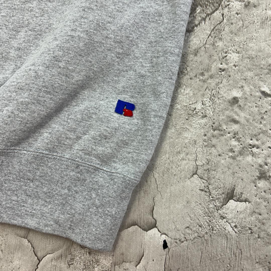 R*e様 ラッセルアスレチック　前V　ブランク　ソリッド　スウェット　古着　グレ