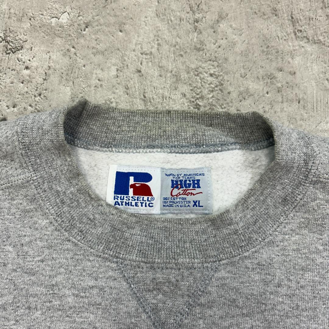 R*e様 ラッセルアスレチック　前V　ブランク　ソリッド　スウェット　古着　グレ