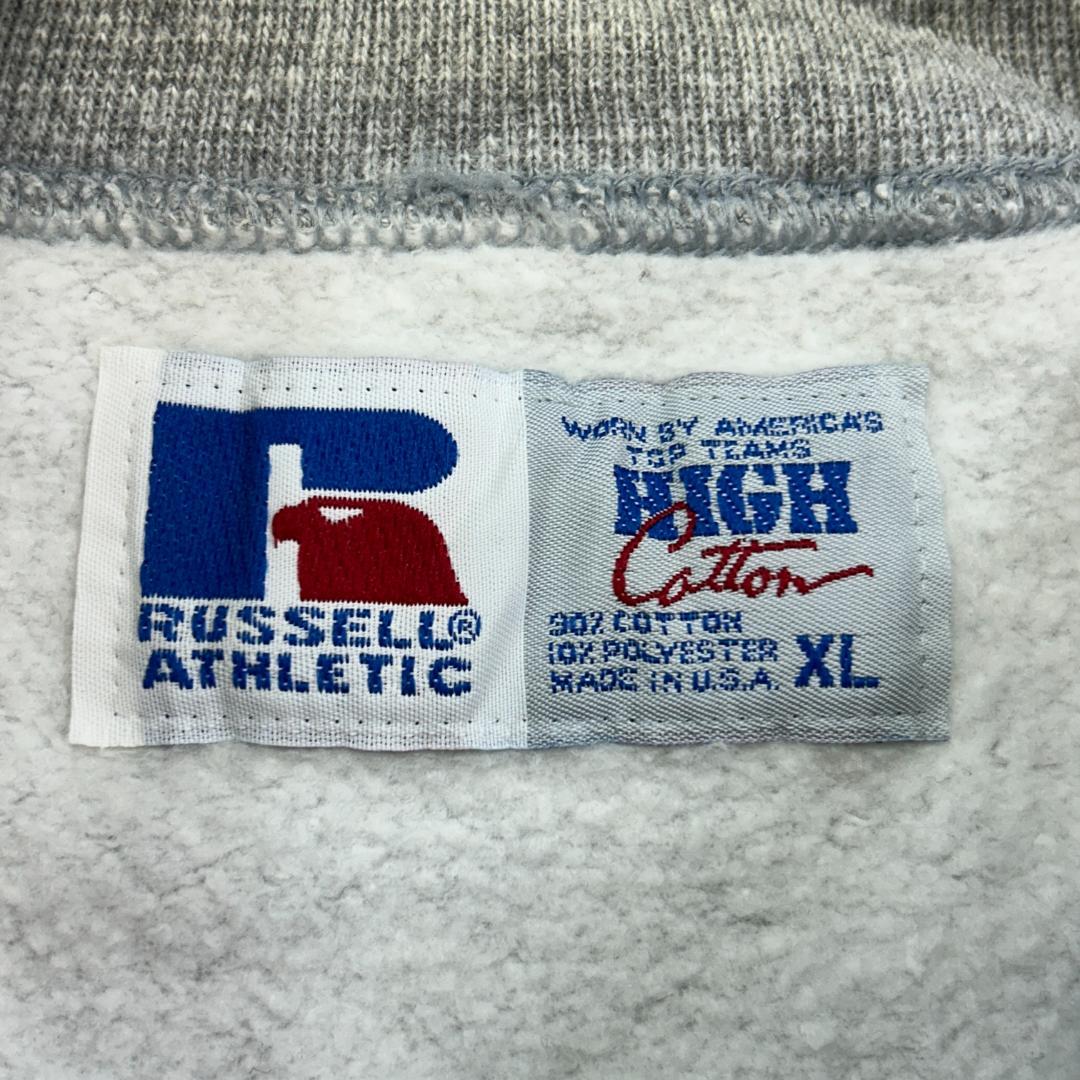 R*e様 ラッセルアスレチック　前V　ブランク　ソリッド　スウェット　古着　グレ