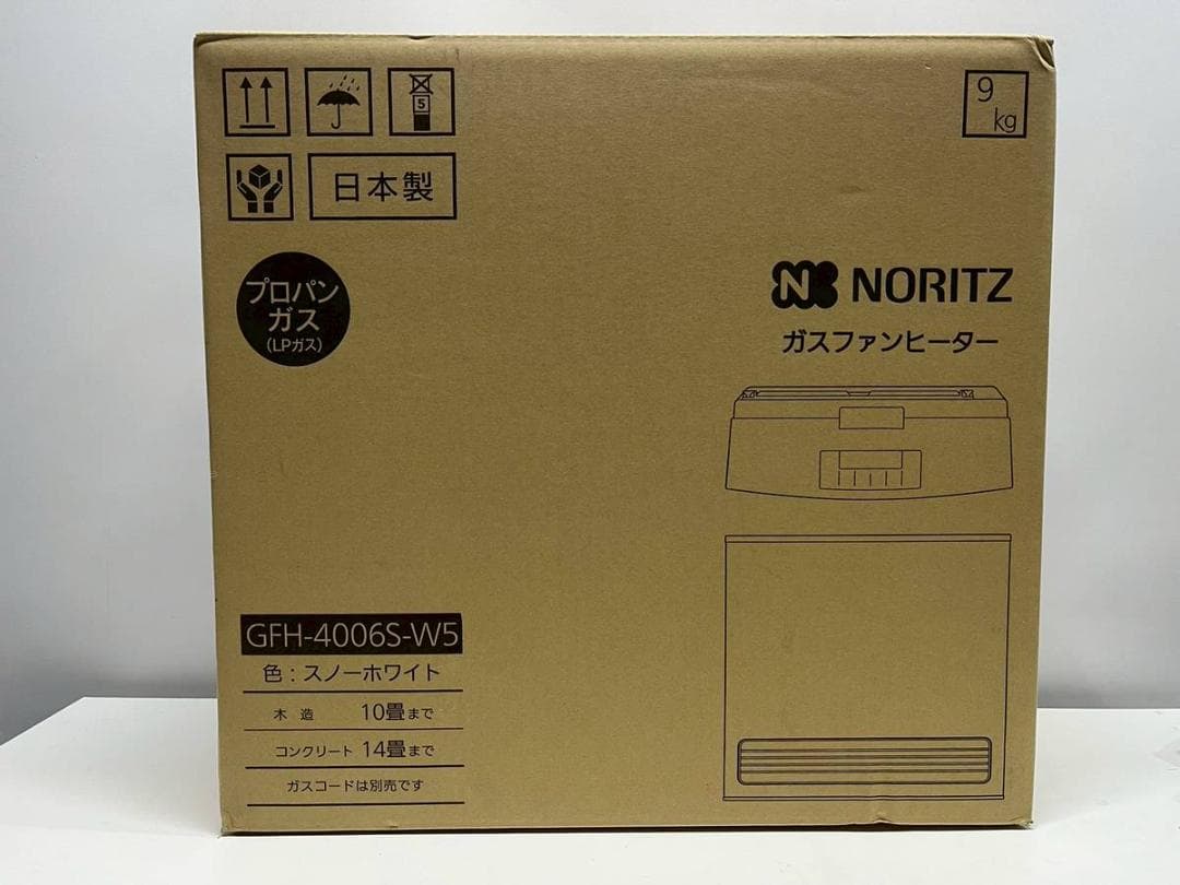 【新品】ノーリツ ガスファンヒーター GFH-4006S-W5　LPガス