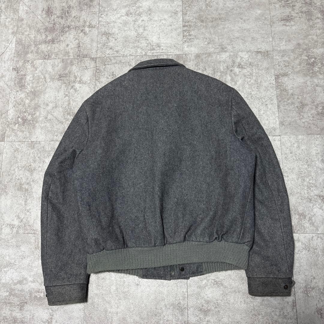 80s vtg campus USA製　wool bomber jacket