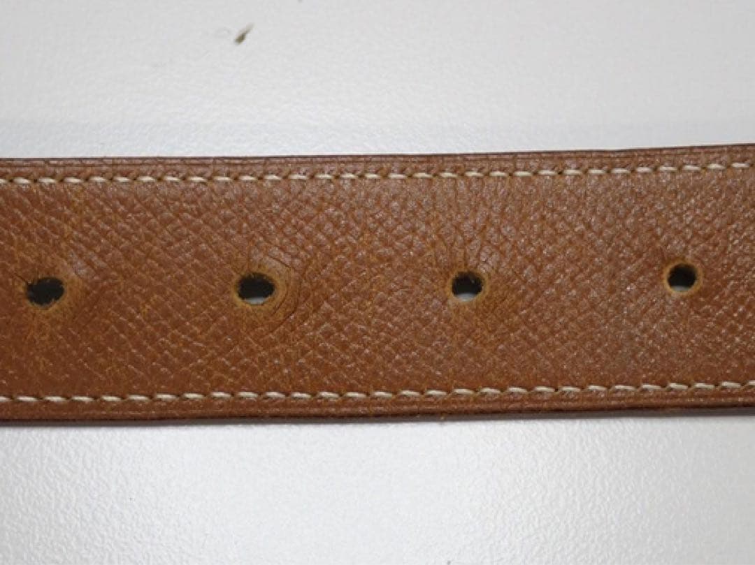 エルメス　Hバックル　コンスタンス　ベルト　ゴールド　ブラウン　レザー