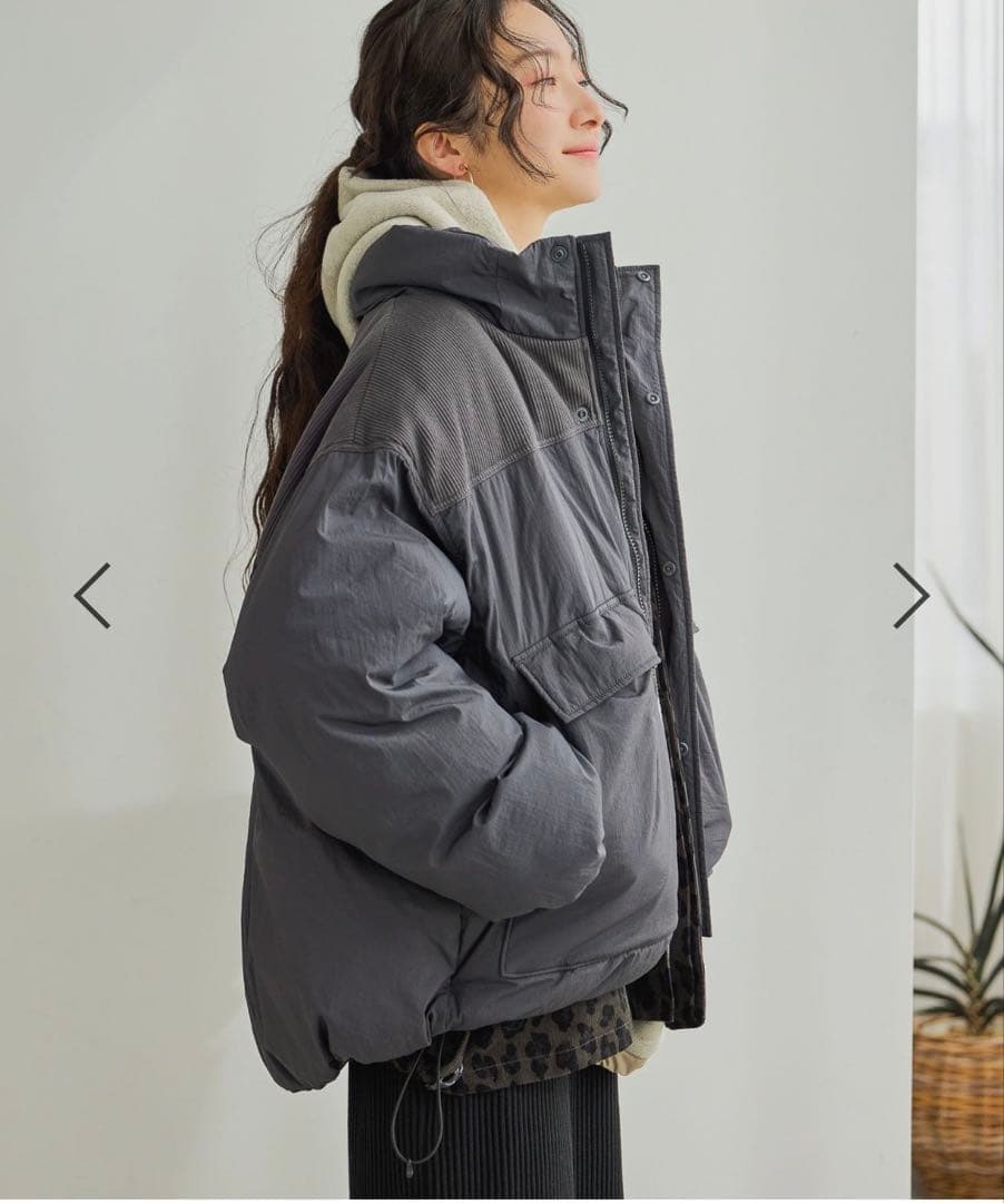 ニコアンド　アライドモンスター切り替えジャケット　L チャコール　新品未使用❣️