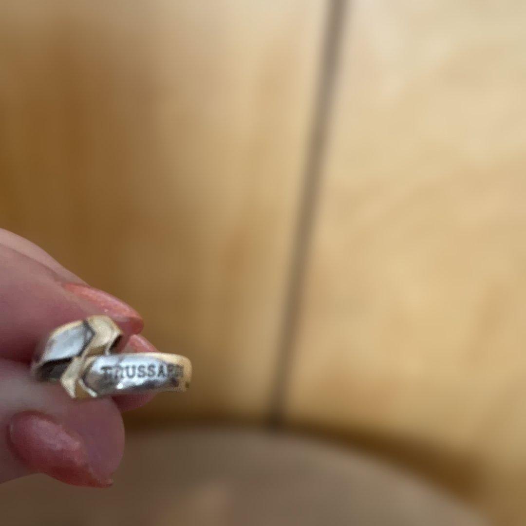 寛*商様 TRUSSARDI トラサルディ　リング　シルバー925S &K18