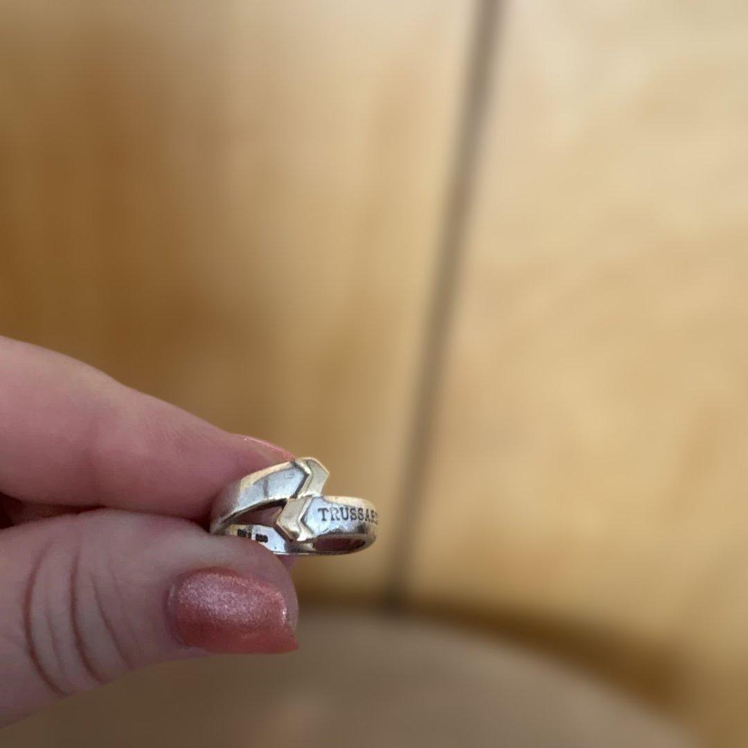 寛*商様 TRUSSARDI トラサルディ　リング　シルバー925S &K18