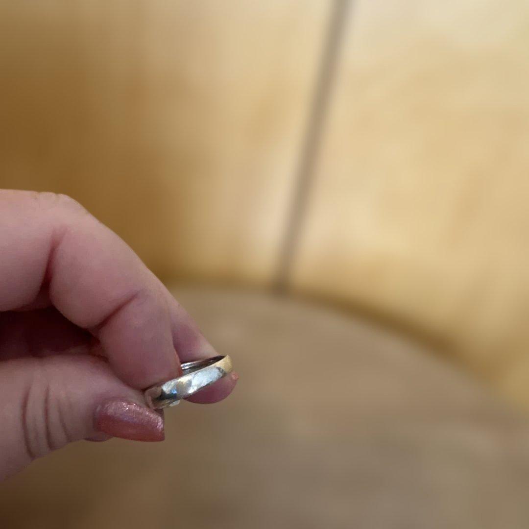 寛*商様 TRUSSARDI トラサルディ　リング　シルバー925S &K18