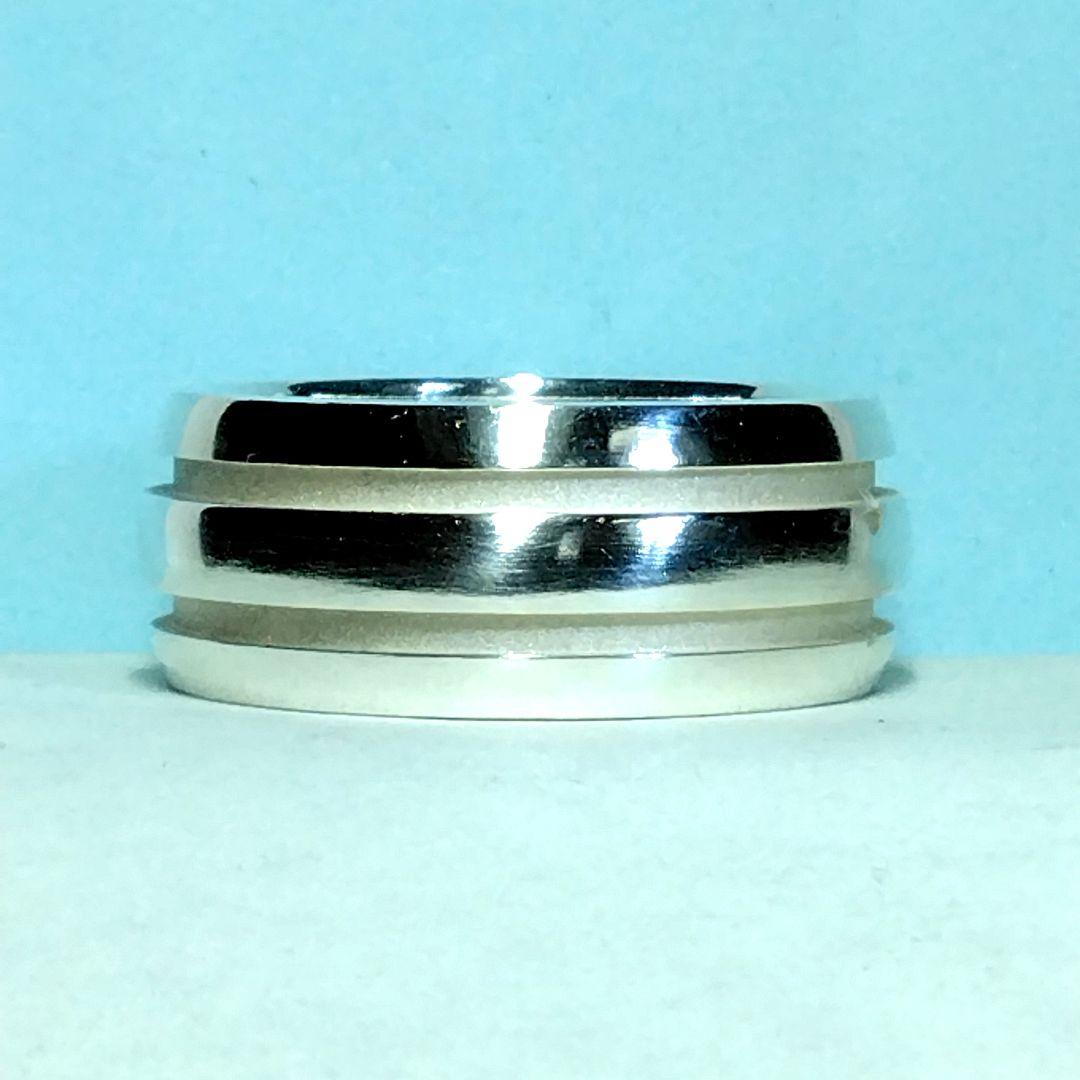 ティファニーグルーブドダブルリング　19.5号　新品仕上げ　無傷未使用に近い