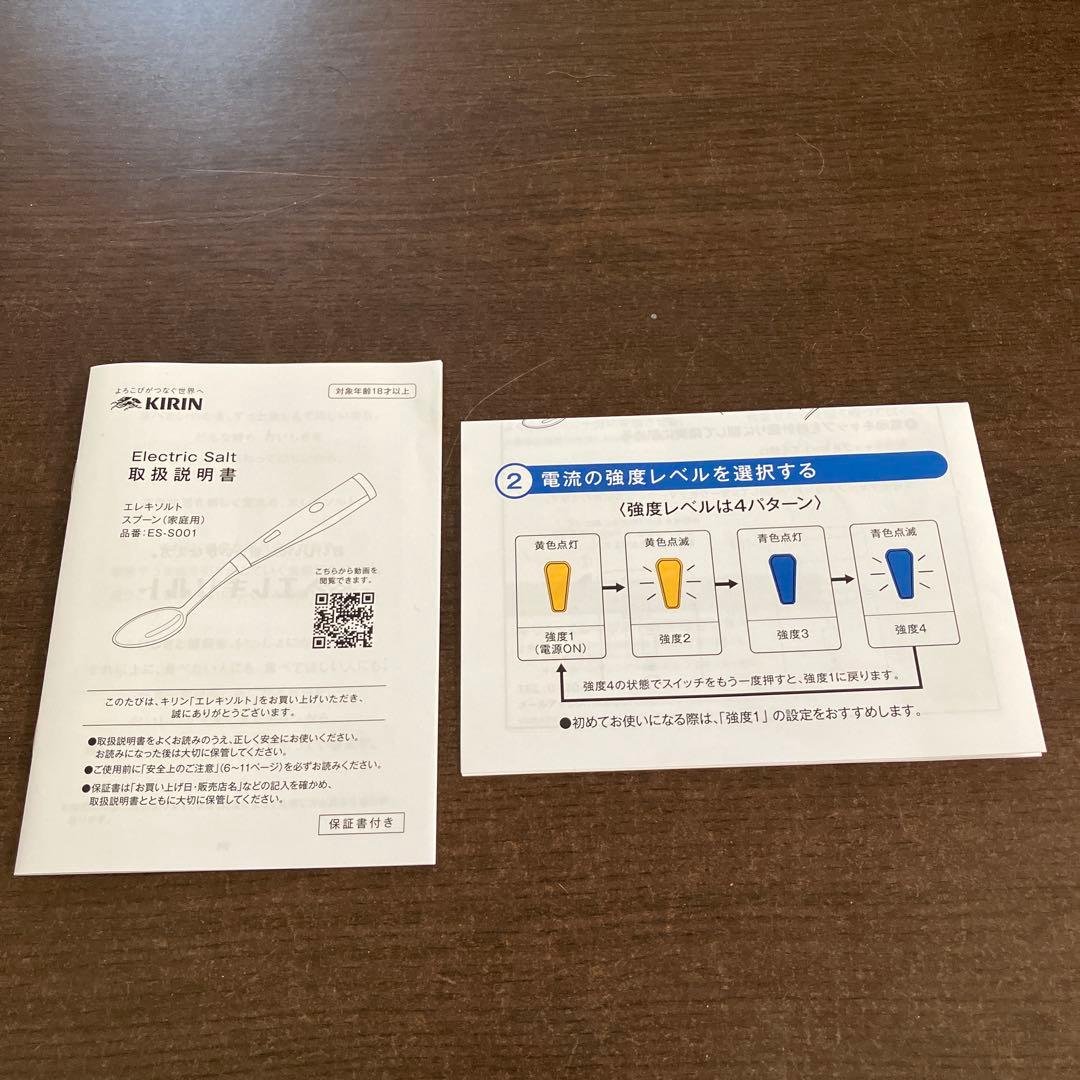 キリン　エレキソルト スプーン レシピブック付き