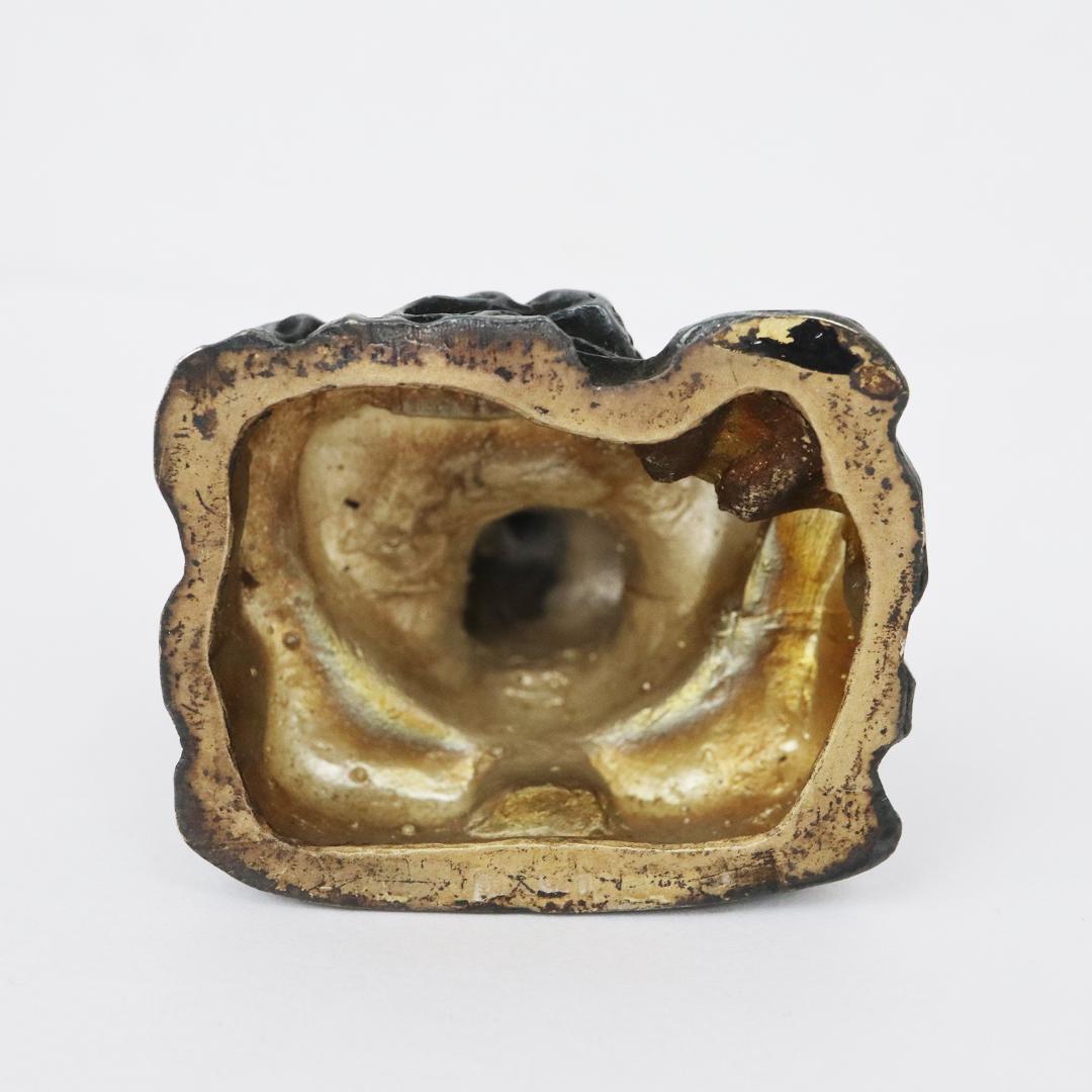 仏教美術 名工 鈴木信春 銀900刻印 不動明王像 106.4g