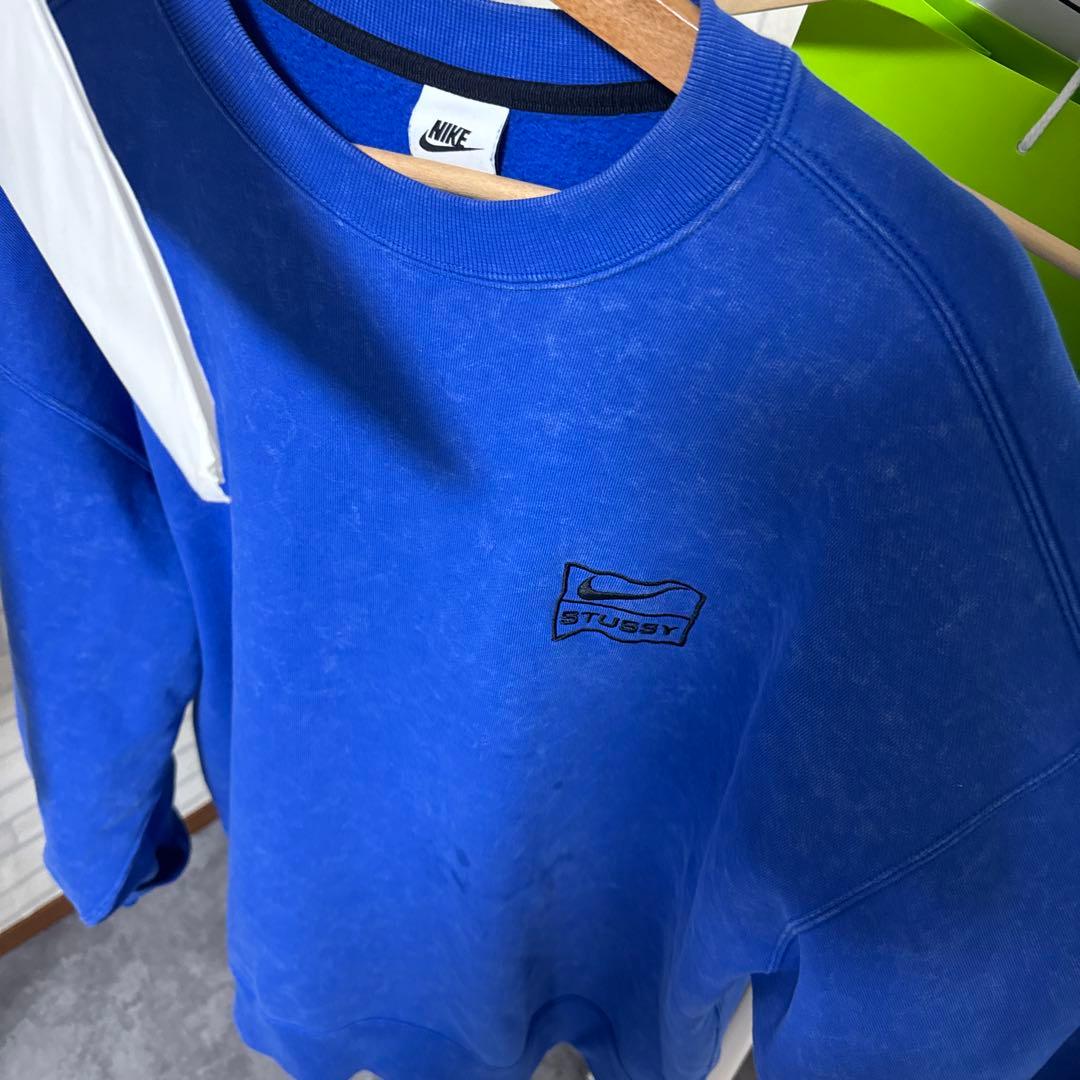 Nike Stussy コラボ スウェット M 青