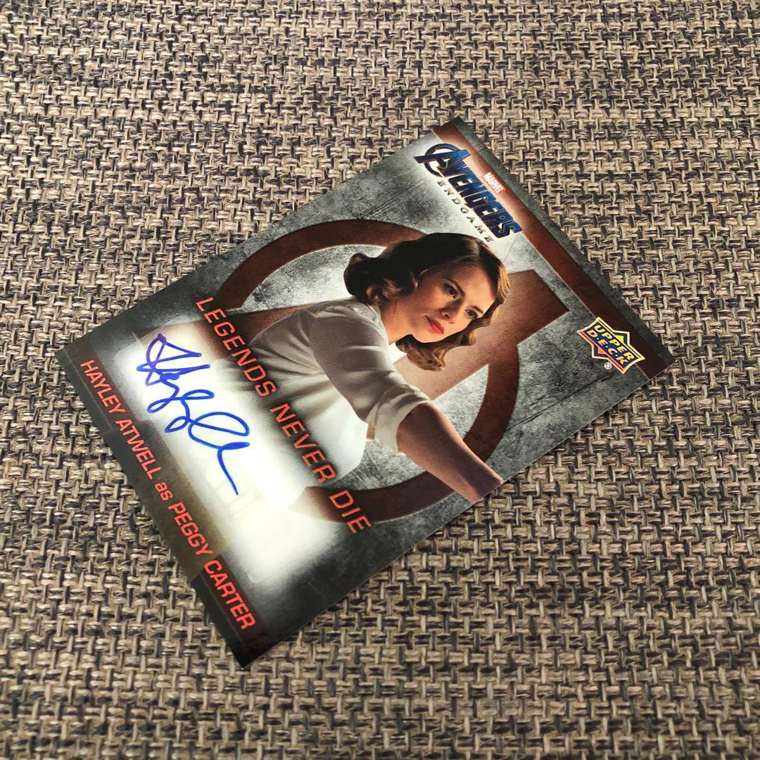 upper deck marvel ヘイリー・アトウェル 直筆サインカード