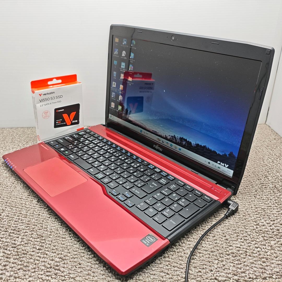 美品✨Windows11✨2倍メモリリカバリ済み薄型モデル 富士通ノートパソコン