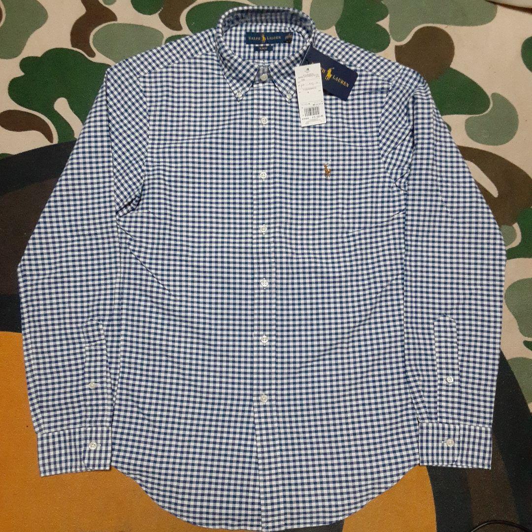 新品未使用 POLOポロラルフローレン　ボタンダウン　ギンガムチェックシャツ長袖