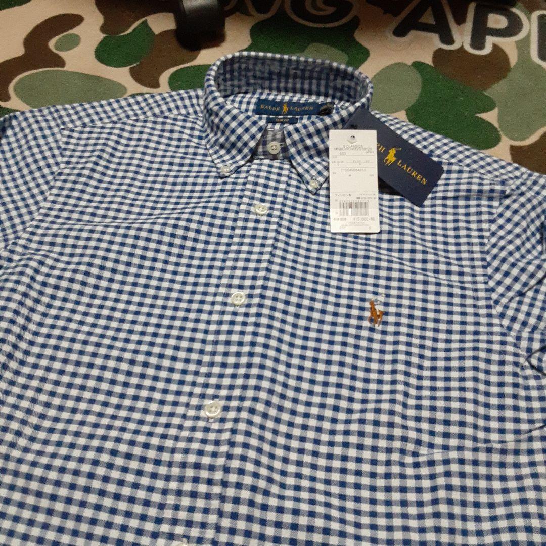 新品未使用 POLOポロラルフローレン　ボタンダウン　ギンガムチェックシャツ長袖