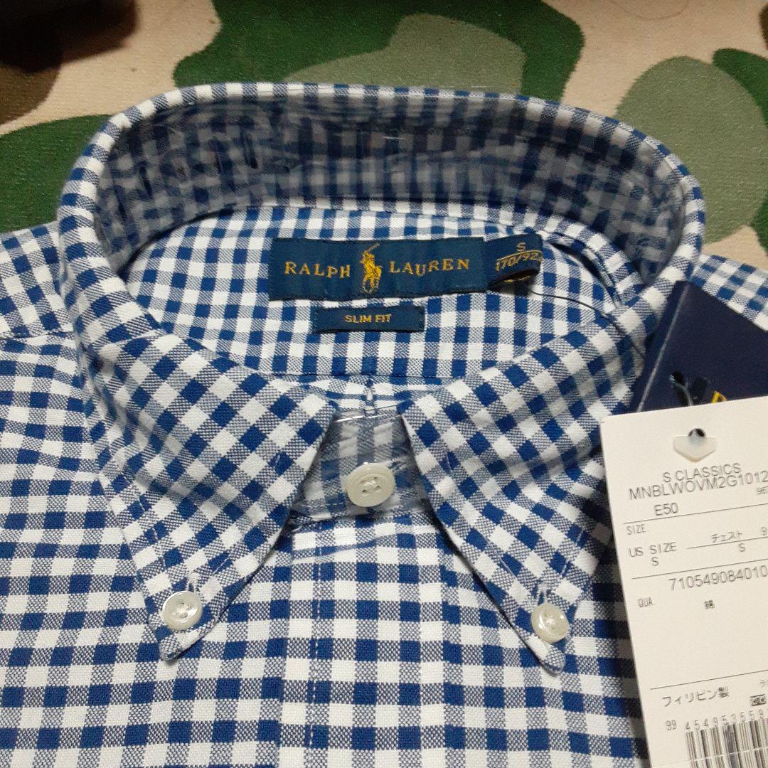 新品未使用 POLOポロラルフローレン　ボタンダウン　ギンガムチェックシャツ長袖
