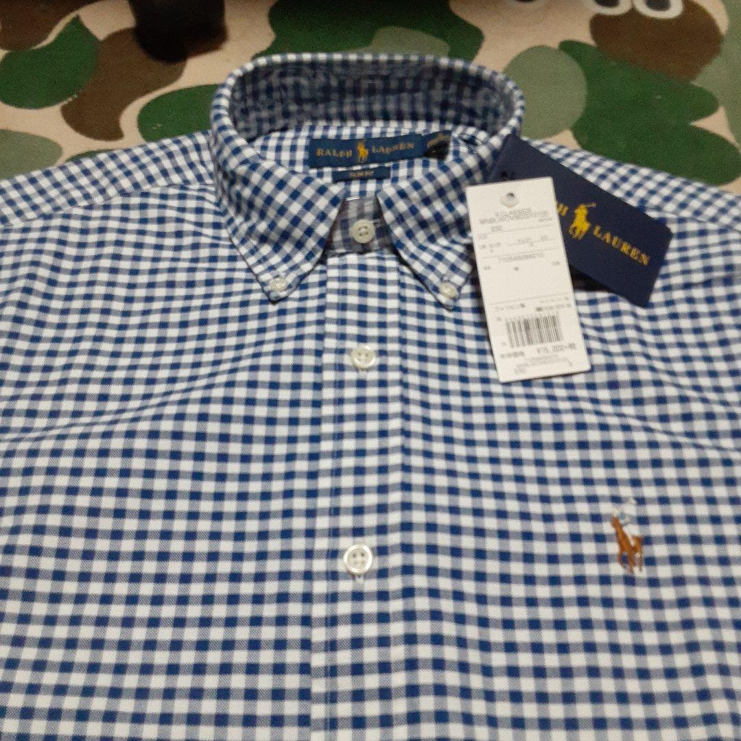 新品未使用 POLOポロラルフローレン　ボタンダウン　ギンガムチェックシャツ長袖