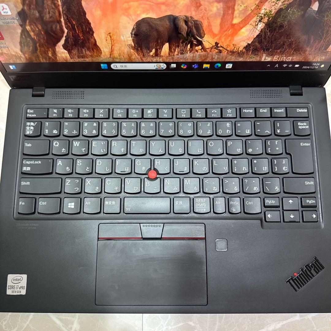 人気・高解像度‼️ThinkPad X1 Carbon☘最高峰i7☘ノートパソコン