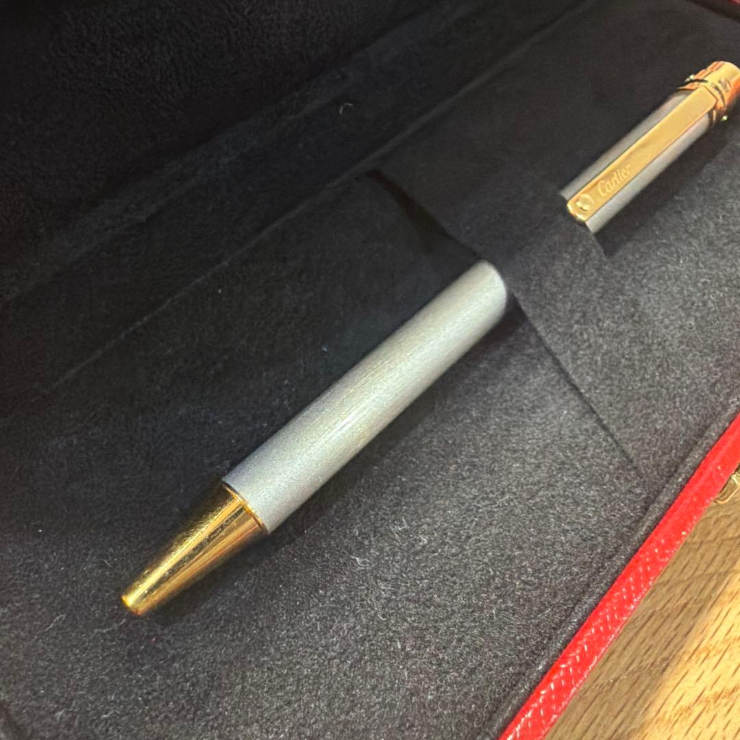【新品未使用】 Cartier ボールペン サントス 本体 専用ケース 箱 付属