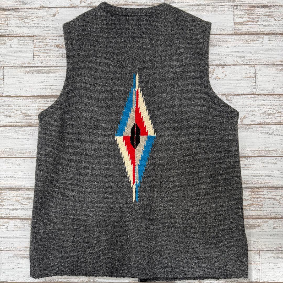 【美品】オルテガ チマヨ ベスト ポケット付き グレー 38サイズ 定番デザイン