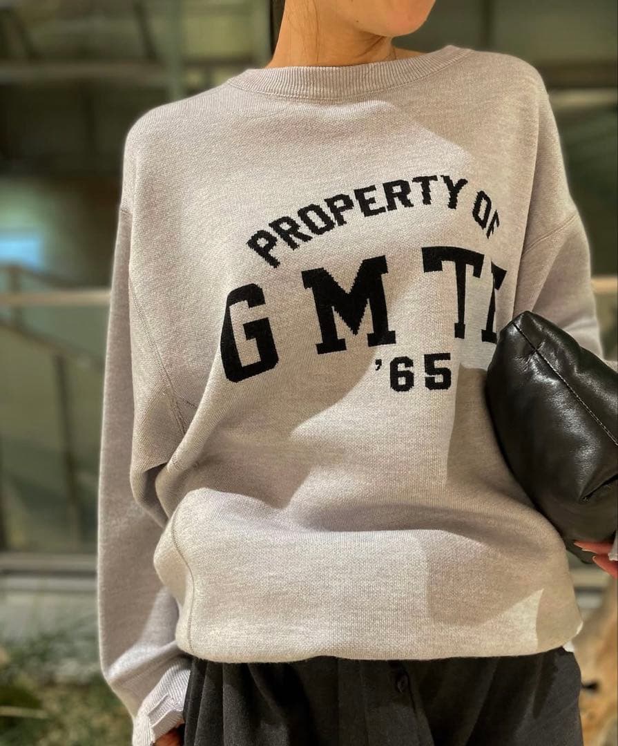 アパルトモン　GMTE '65 プリント グレー セーター