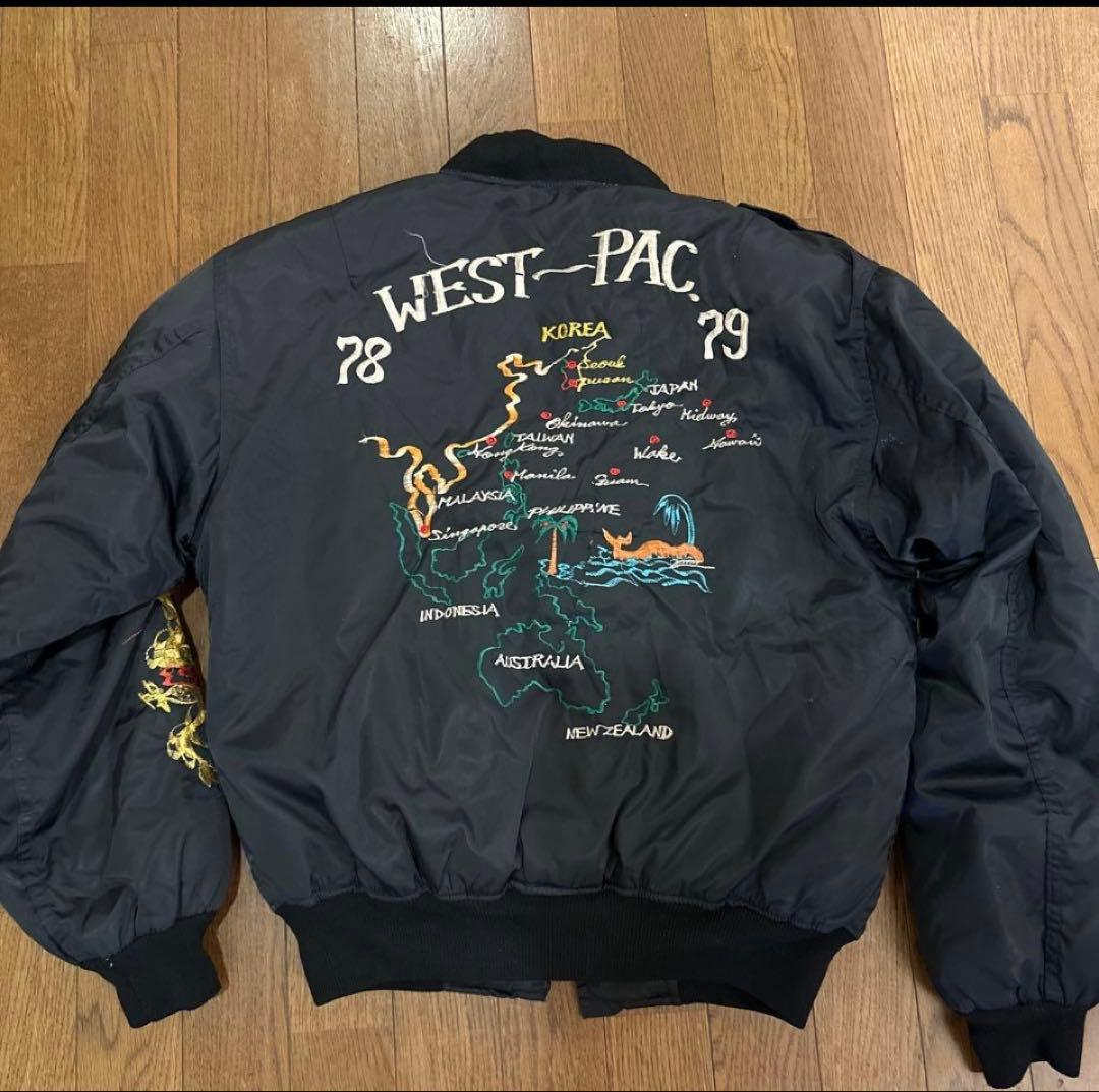 t*t様 ツアージャケットドラゴン刺繍 スカジャン WEST-PAC 1977