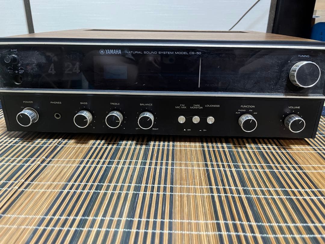 ヤマハ ステレオレシーバー CS-50 パタパタ時計