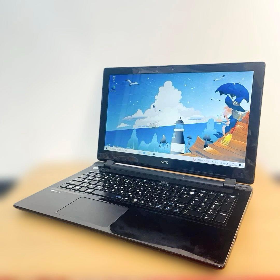 ピアノブラックSSD256メモリ8ギガカメラwin11オフィスDVD Wi-Fi