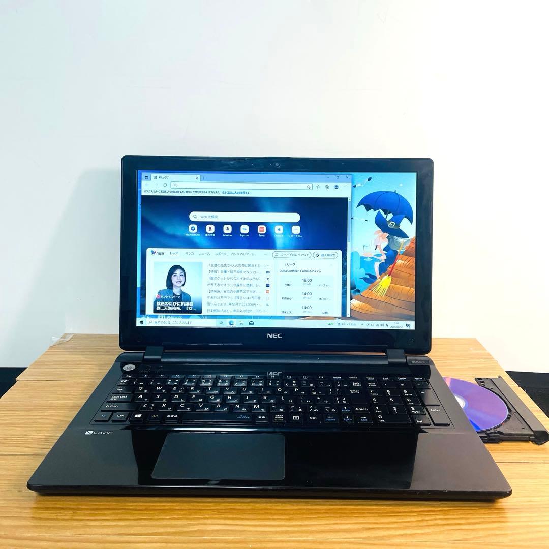 ピアノブラックSSD256メモリ8ギガカメラwin11オフィスDVD Wi-Fi