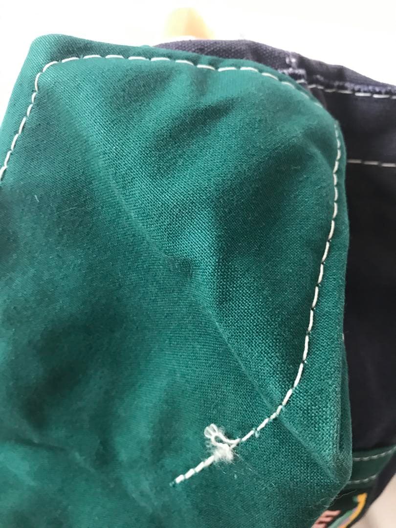 LLBean キャンバス トートバッグ ネイビー/グリーン