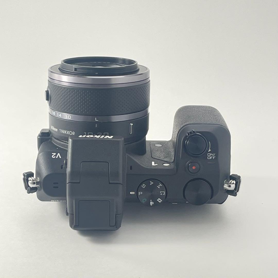 【ショット数7000・返品保証】Nikon1 V2 ブラック標準レンズキット