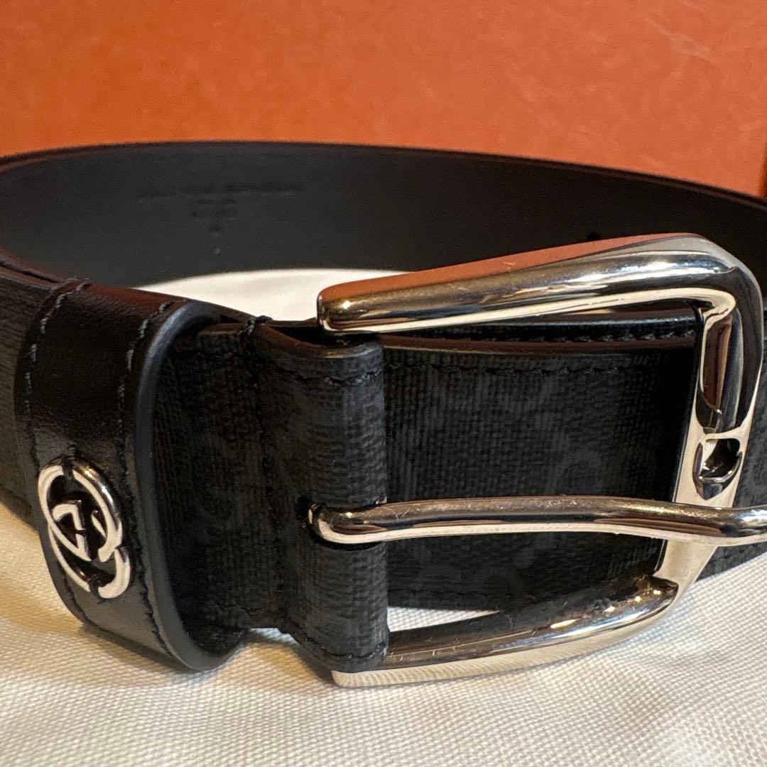 え*ん様 インターロッキングG ディテール付き ベルト GUCCI