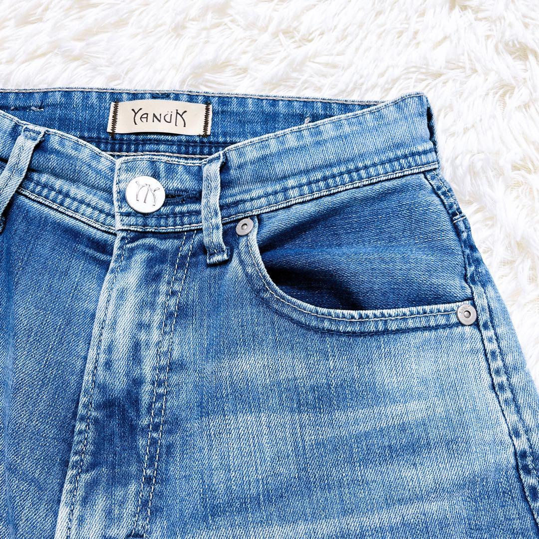 美品✨ ヤヌーク Lea ボーイズストレートデニム 22