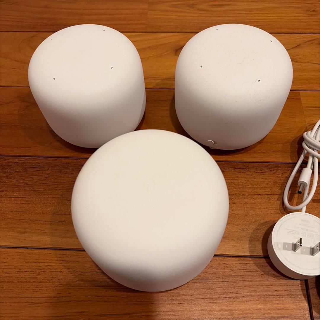 Google Nest WiFi H2D 1台 + 拡張ポイント2個セット