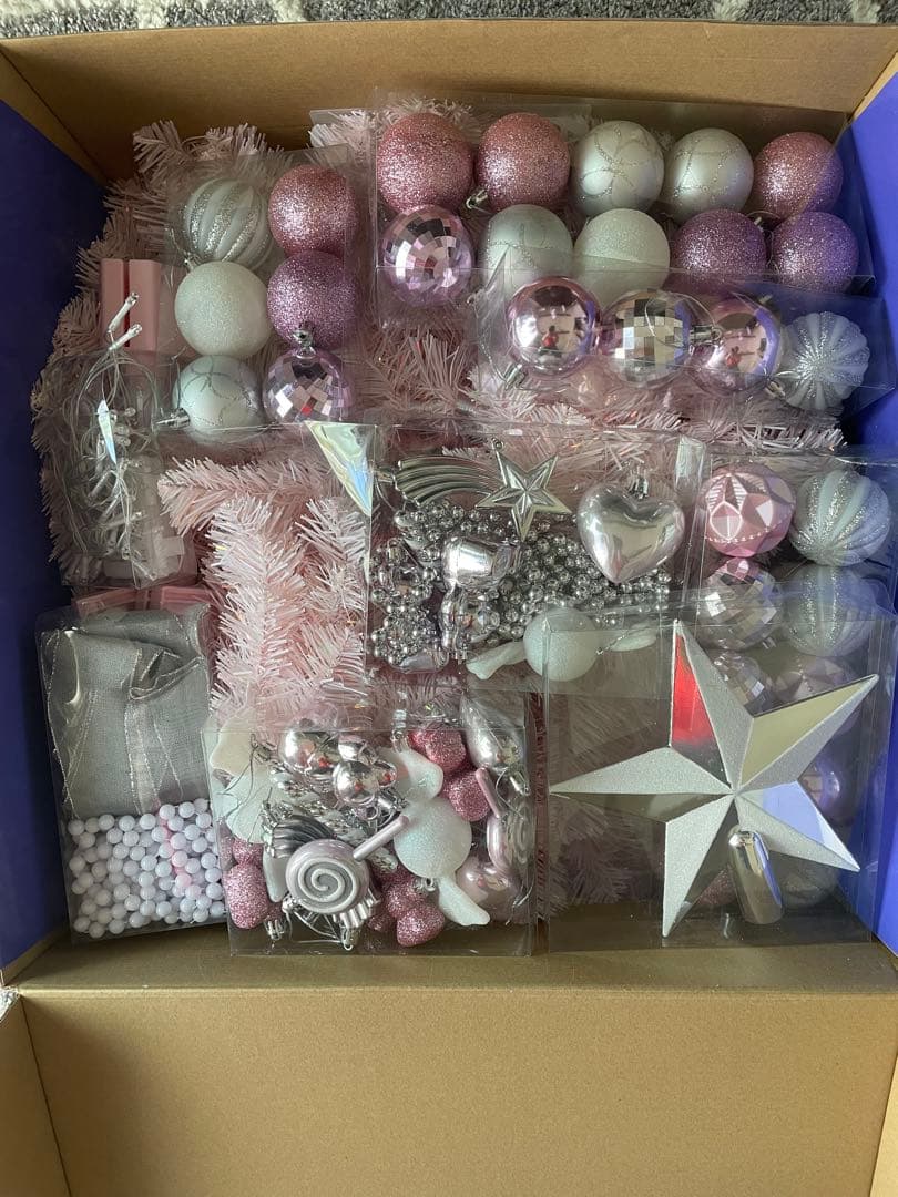 FrancfrancXmasTree スターターセットピンク 150cm