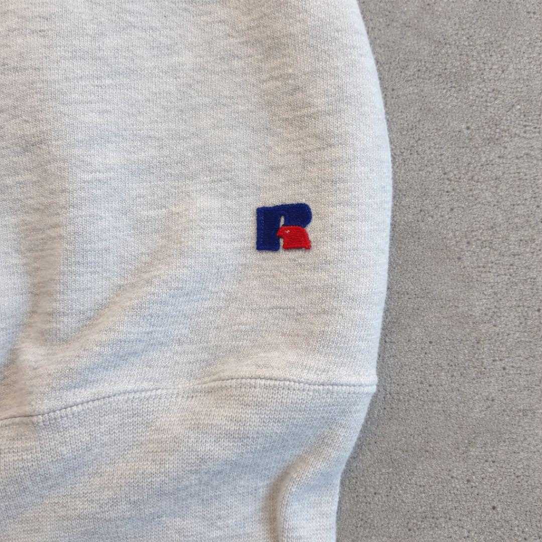 【美品】90s USA製 ラッセル アスレチック ハーフジップ スウェット L