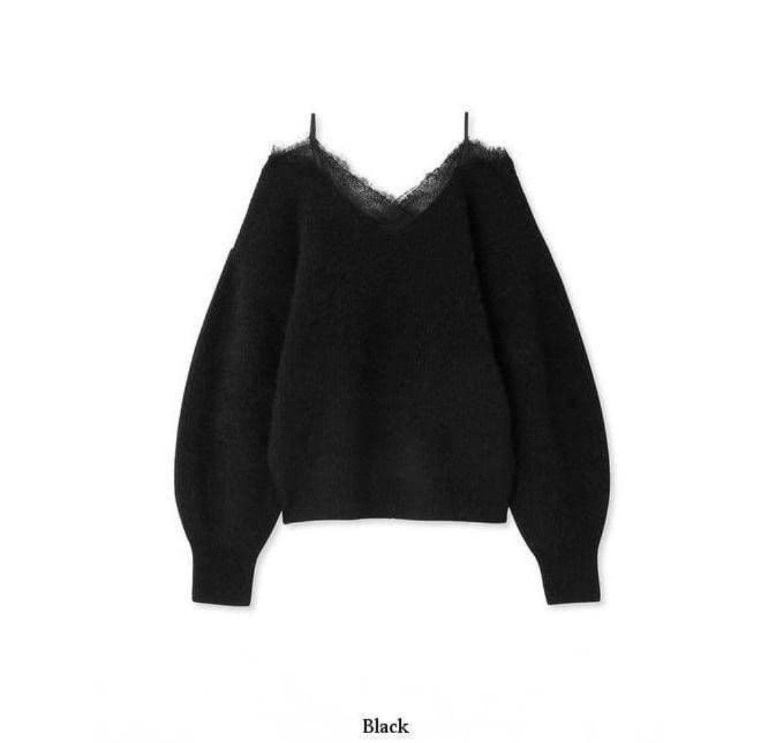 【完売レア】レーストリムラクーンニット FRAY I.D