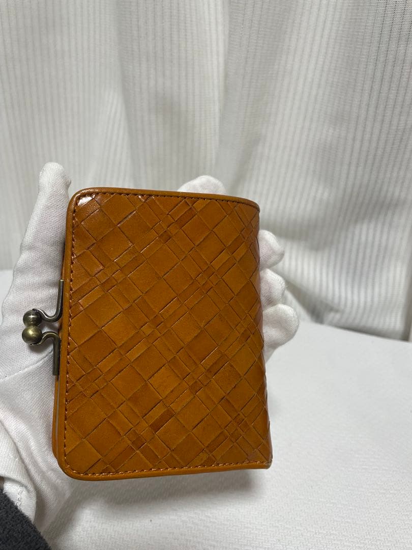 新品　Dakotaダコタ 二つ折り財布 本革 レザー がま口 アロマティコ財布