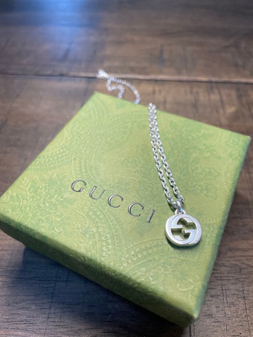 【星野源プロフ推奨】 美品✨GUCCI インターロッキングネックレス