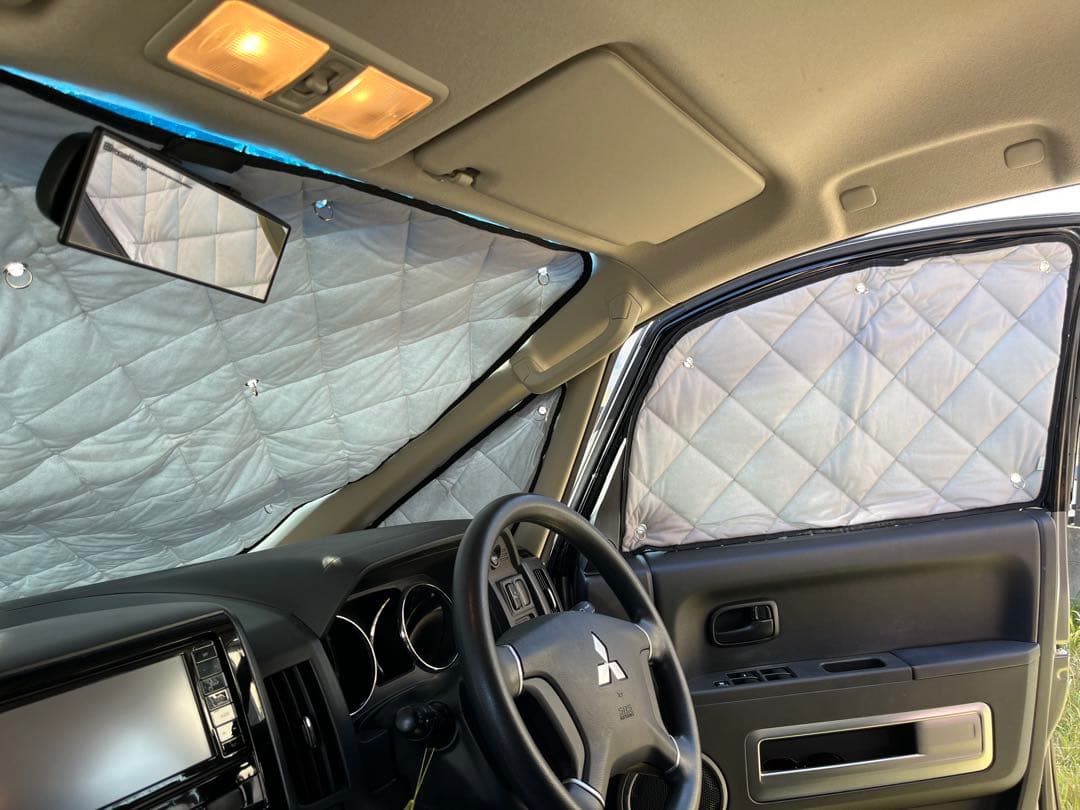 【値引き中】デリカD5 Aizuマルチシェード（前後セット）スノボ・キャンプ