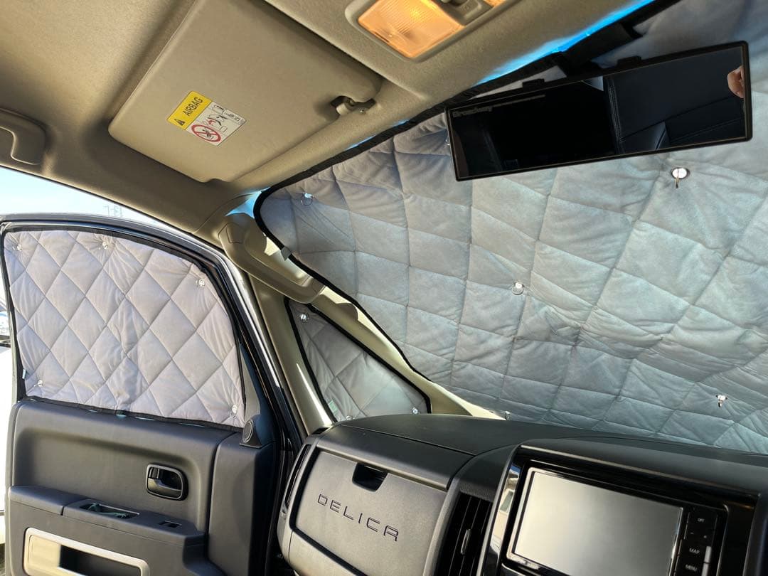 【値引き中】デリカD5 Aizuマルチシェード（前後セット）スノボ・キャンプ