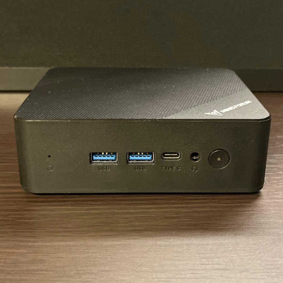 【美品】MINISFORUM UN100PミニPC SSD 512GB