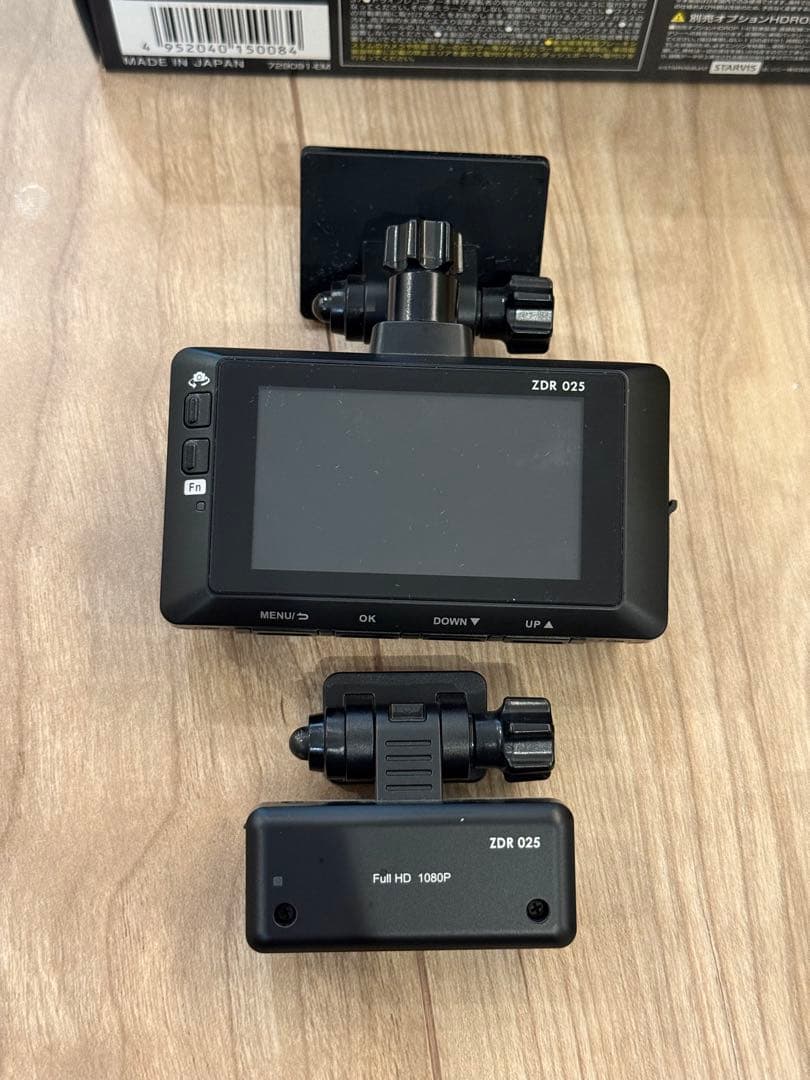 COMTEC ZDR025 ドライブレコーダー 前後2カメラ
