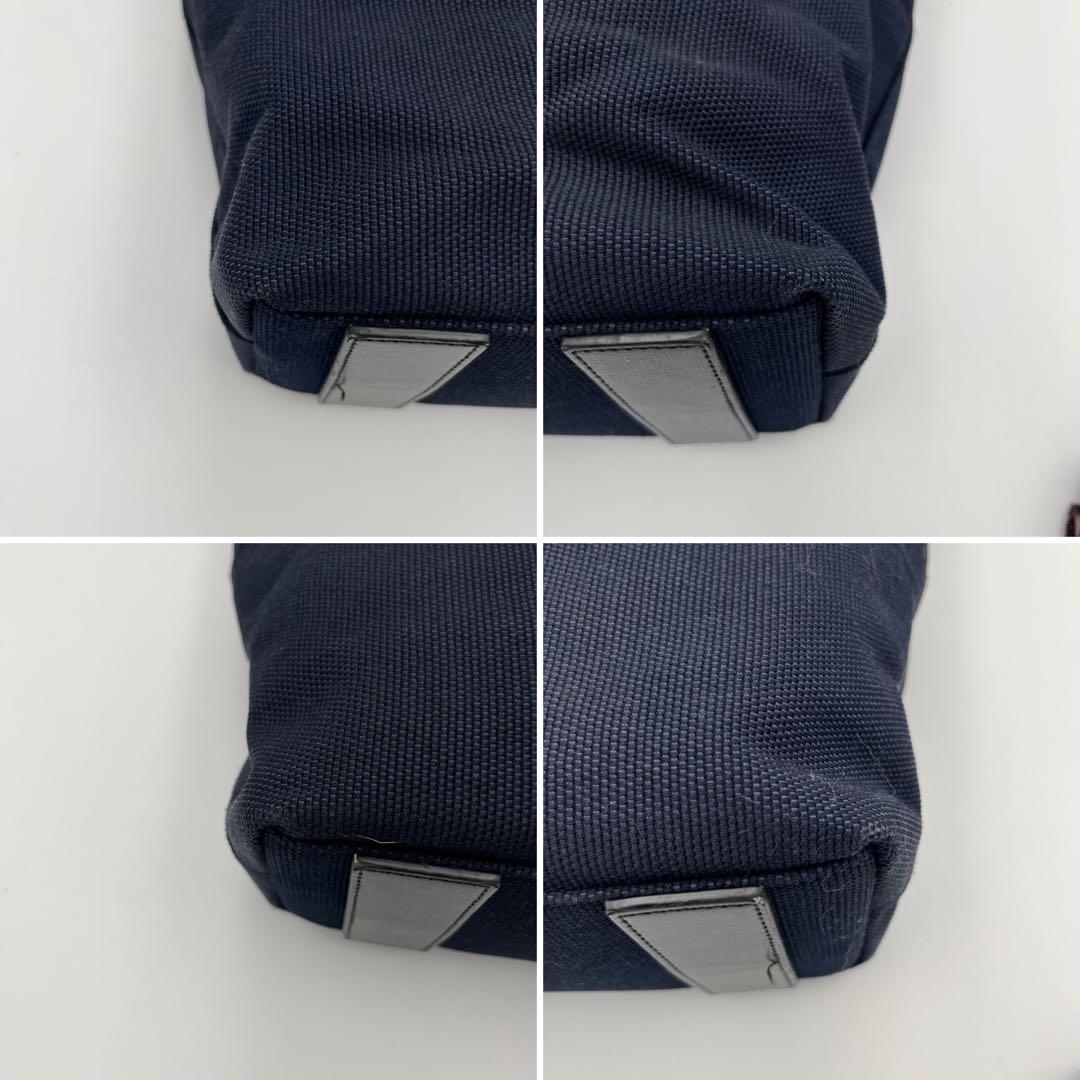 美品 ポールスミス カラードチップ A4◎ トートバッグ キャンバス ネイビー