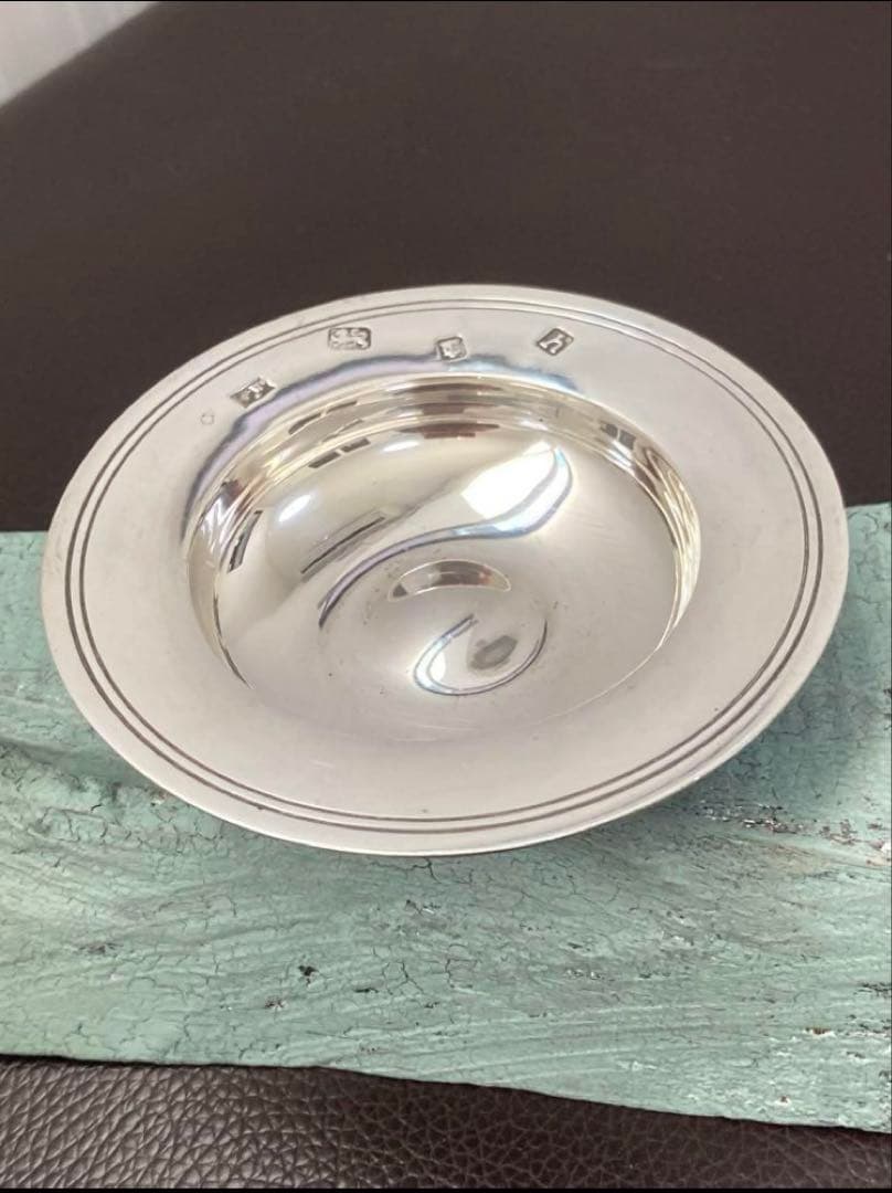 MAPPIN & WEBB 1963年製 純銀 アンティーク ティーパック置き