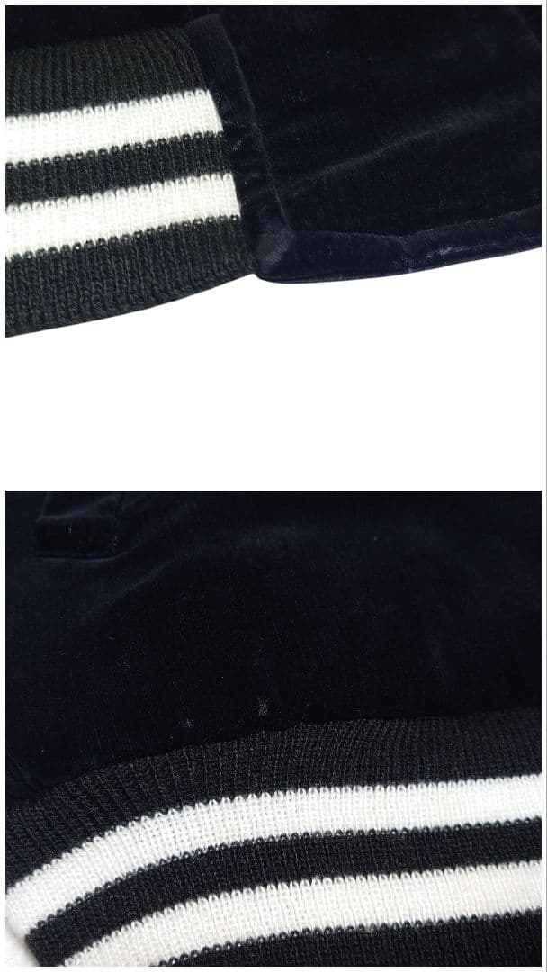 【豪華刺繍】 ヴィンテージ 龍 ベロア スカジャン キルティング LL 黒 赤